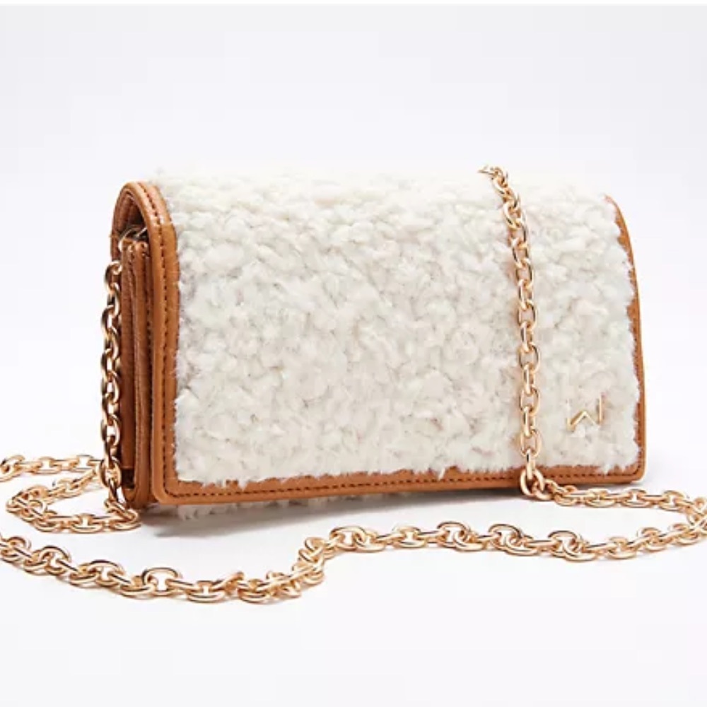 House of Want HOW We Browse Wallet Crossbody Shearling